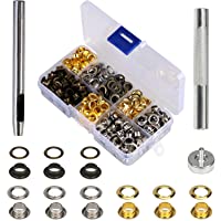 200 Kit de herramientas de ojetes de MEZOOM del los ojales 1-4 Pulgada interior y 10mm exterior para manualidad o ropa